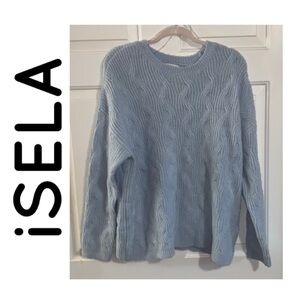 🌇 ISELA Blue Crewneck Sweater NWT XL